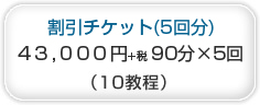補修チケット(5回分)